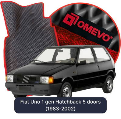 EVA bilgummimåtter OMEVO til Fiat Uno 1 gen Hatchback 5 døre (1983-2002)