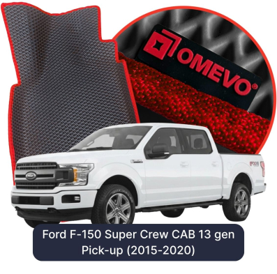EVA bilgummimåtter OMEVO til Ford F-150 Super Crew CAB 13. gen Pick-up (2015-2020)