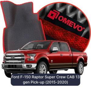 OMEVO 5D Pro EVA Bilmåtter til Ford F-150 Raptor Super Crew CAB 13 gen Pick-up (2015-2020)