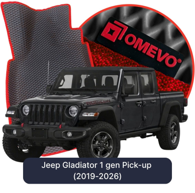 EVA bilgummimåtter OMEVO til Jeep Gladiator 1. gen Pick-up (2019-2025)