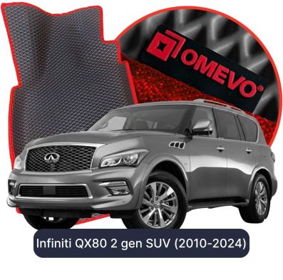 EVA bilgummimåtter OMEVO til Infiniti QX80 2. gen SUV (2010-2024)