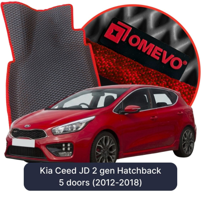 EVA bilgummimåtter OMEVO til Kia Ceed JD 2 gen Hatchback 5 døre (2012-2018)