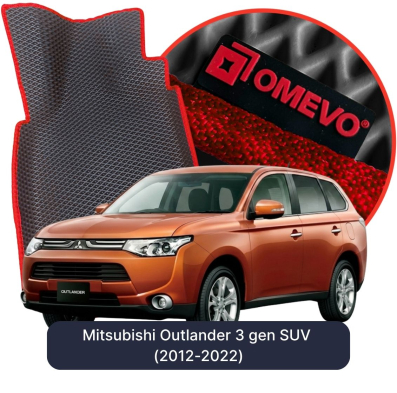 EVA bilgummimåtter OMEVO til Mitsubishi Outlander 3. generation SUV (2012-2022)