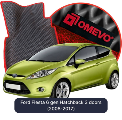EVA bilgummimåtter OMEVO til Ford Fiesta 6 gen Hatchback 3 døre (2008-2017)