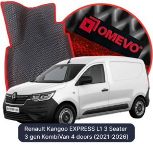 OMEVO 5D Pro EVA Bilmåtter til Renault Kangoo EXPRESS L1 3 Sæder 3 gen Kombi-varevogn 4 døre (2021-2026)