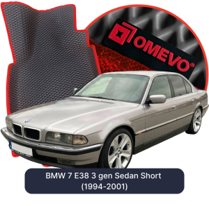 OMEVO 5D Pro EVA Bilmåtter til BMW 7 E38 3. gen Sedan Short (1994-2001)