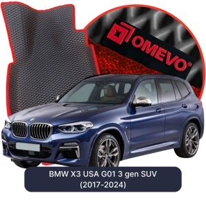 OMEVO 5D Pro EVA Bilmåtter til BMW X3 USA G01 3. gen SUV (2017-2024)