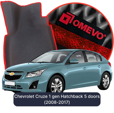 EVA bilgummimåtter OMEVO til Chevrolet Cruze 1 gen Hatchback 5 døre (2008-2017)