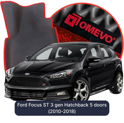EVA bilgummimåtter OMEVO til Ford Focus ST 3. gen Hatchback 5 døre (2010-2018)