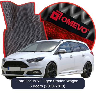 EVA bilgummimåtter OMEVO til Ford Focus ST 3 gen Stationcar 5 døre (2010-2018)
