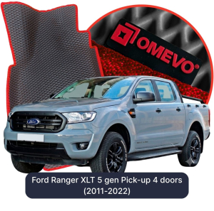 OMEVO 5D Pro EVA Bilmåtter til Ford Ranger XLT 5 gen Pick-up 4 døre (2011-2022)
