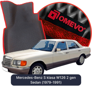 OMEVO 5D Pro EVA Bilmåtter til Mercedes-Benz S-klasse W126 2. generation Sedan (1979-1991)