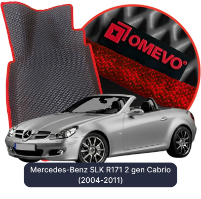 EVA bilgummimåtter OMEVO til Mercedes-Benz SLK R171 2. generation Cabrio (2004-2011)