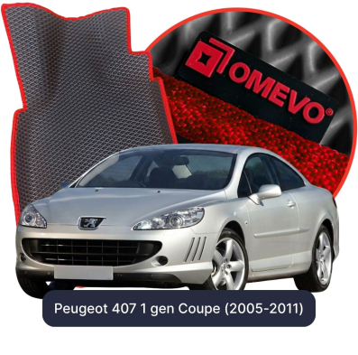 EVA bilgummimåtter OMEVO til Peugeot 407 1. gen Coupe (2005-2011)