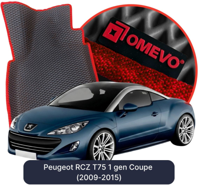 EVA bilgummimåtter OMEVO til Peugeot RCZ T75 1. gen Coupe (2009-2015)