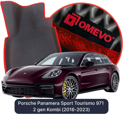 EVA bilgummimåtter OMEVO til Porsche Panamera Sport Turismo 971 2. gen Kombi (2016-2023)