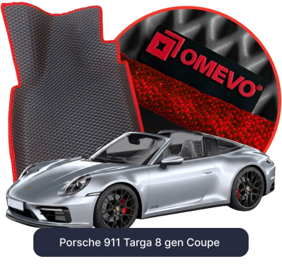 EVA bilgummimåtter OMEVO til Porsche 911 Targa 8. gen Coupe (2019-2025)