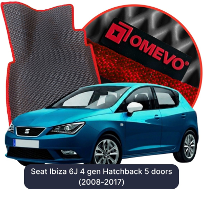 EVA bilgummimåtter OMEVO til Seat Ibiza 6J 4 gen Hatchback 5 døre (2008-2017)