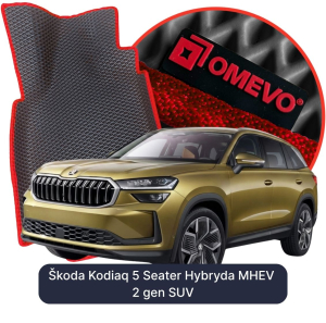 OMEVO 5D Pro EVA Bilmåtter til Škoda Kodiaq 5-sæders Hybrid MHEV 2 gen SUV (2024-2025)