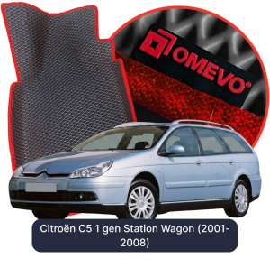 OMEVO 5D Pro EVA Bilmåtter til Citroën C5 1. gen Kombi (2001-2008)