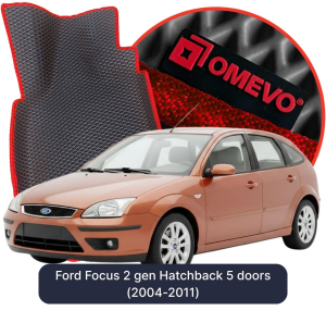 OMEVO 5D Pro EVA Bilmåtter til Ford Focus 2 gen Hatchback 5 døre (2004-2011)