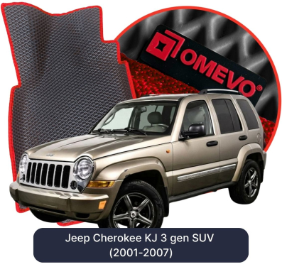 EVA bilgummimåtter OMEVO til Jeep Cherokee KJ 3. gen SUV (2001-2007)