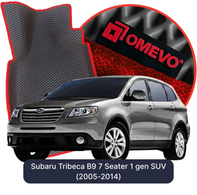 EVA bilgummimåtter OMEVO til Subaru Tribeca B9 7-sædet 1 gen SUV (2005-2014)