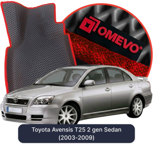 OMEVO 5D Pro EVA Bilmåtter til Toyota Avensis T25 2 gen Sedan (2003-2009)