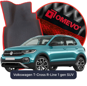 OMEVO 5D Pro EVA Bilmåtter til Volkswagen T-Cross R-Line 1. gen SUV (2018-2026)