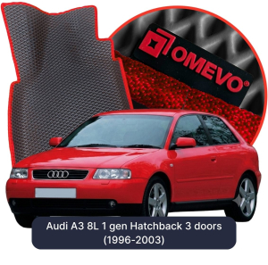 OMEVO 5D Pro EVA Bilmåtter til Audi A3 8L 1 gen Hatchback 3 døre (1996-2003)