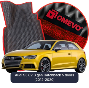 OMEVO 5D Pro EVA Bilmåtter til Audi S3 8V 3 gen Hatchback 5 døre (2012-2020)