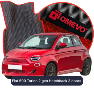 OMEVO 5D Pro EVA Bilmåtter til Fiat 500 Torino 2 gen Hatchback 3 døre (2020-2026)