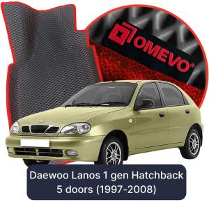 OMEVO 5D Pro EVA Bilmåtter til Daewoo Lanos 1 gen Hatchback 5 døre (1997-2008)