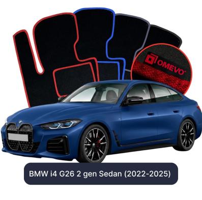 Velour-bilmåtter OMEVO til BMW i4 G26 2 gen Sedan (2022-2025) 