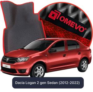 OMEVO 5D Pro EVA Bilmåtter til Dacia Logan 2. gen Sedan (2012-2022)