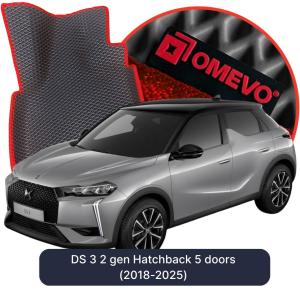 OMEVO 5D Pro EVA Bilmåtter til DS 3 2 gen Hatchback 5 døre (2018-2025)