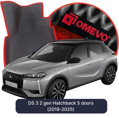 EVA bilgummimåtter OMEVO til DS 3 2 gen Hatchback 5 døre (2018-2025)