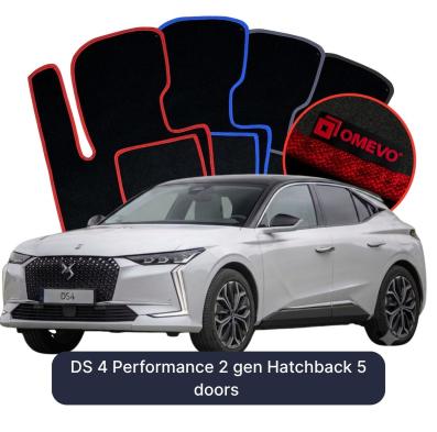 Velour-bilmåtter OMEVO til DS 4 Performance 2 gen Hatchback 5 døre (2021-2026) 