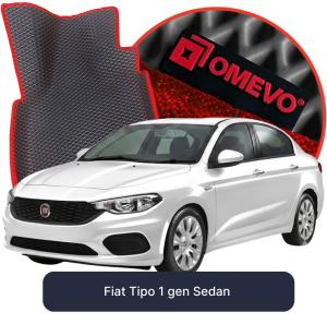OMEVO 5D Pro EVA Bilmåtter til Fiat Tipo 1 gen Sedan (2015-2026)