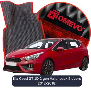 OMEVO 5D Pro EVA Bilmåtter til Kia Ceed GT JD 2 gen Hatchback 5 døre (2012-2018)