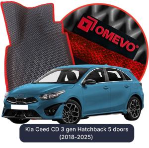 OMEVO 5D Pro EVA Bilmåtter til Kia Ceed CD 3 gen Hatchback 5 døre (2018-2025)