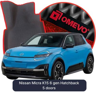 EVA bilgummimåtter OMEVO til Nissan Micra K15 6 gen Hatchback 5 døre (2025-2026)