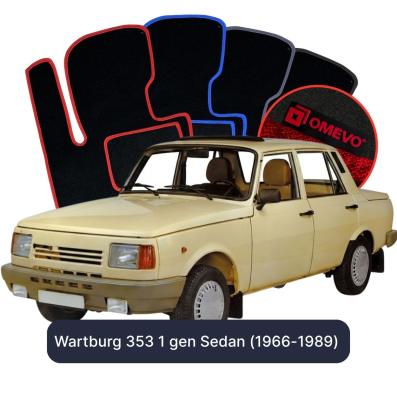 Velour-bilmåtter OMEVO til Wartburg 353 1 gen Sedan (1966-1989) 