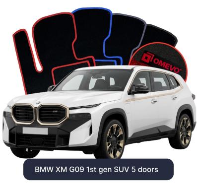 Velour-bilmåtter OMEVO til BMW XM G09 1. gen. SUV 5 døre (2022-2026) 