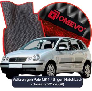 OMEVO 5D Pro EVA Bilmåtter til Volkswagen Polo MK4 4. gen. Hatchback 5 døre (2001-2009)