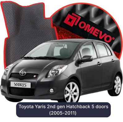 EVA bilgummimåtter OMEVO til Toyota Yaris 2 gen Hatchback 5 døre (2005-2011)
