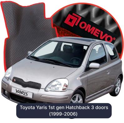 EVA bilgummimåtter OMEVO til Toyota Yaris 1. gen. Hatchback 3 døre (1999-2006)