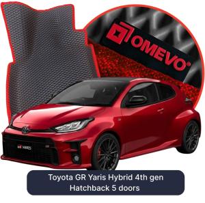 OMEVO 5D Pro EVA Bilmåtter til Toyota GR Yaris Hybrid 4. gen. Hatchback 5 døre (2020-2026)