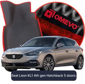 OMEVO 5D Pro EVA Bilmåtter til Seat Leon KL1 4. gen. Hatchback 5 døre (2020-2026)v