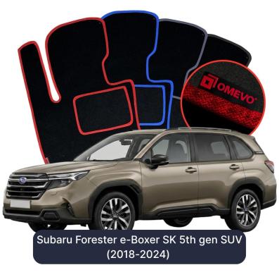 Velour-bilmåtter OMEVO til Subaru Forester e-Boxer SK 5. gen. SUV (2018-2024) 